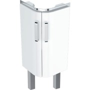 Meub. bas Geberit Renova comp. pour l-mains angle 2 portes 42.5x75.4-76.9x33 Blc - GEBERIT 009916CBLBB 
