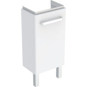 Meuble l.-mains Geberit Renova Compact porte+pieds 34.8x75.4-76.9x25.2cm blc - GEBERIT 009926CBLBB 