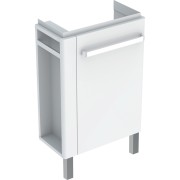 Meub. Bas l-mains Geberit Renova Comp PS gche + pieds 44.8x75.4-76.9x25.2 blanc - GEBERIT 009928CBLBB 