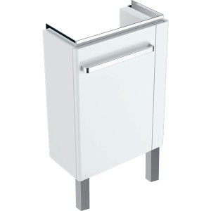 Meub. Bas l-mains Geberit Renova Comp PS dte. + pieds 44.8x75.4-76.9x25.2 blanc - GEBERIT 009929CBLBB 