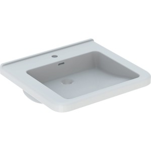 Lavabo Geberit Renova Comfort Square adapté PMR 60x55cm Blc - GEBERIT 128660000 