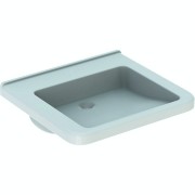 Lavabo Geberit Renova Comfort Square 60x55cm ss trou rob. ss trop-plein Blc - GEBERIT 128661000 