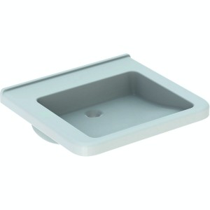 Lavabo Geberit Renova Comfort Square 60x55cm ss trou rob. ss trop-plein Blc - GEBERIT 128661000 