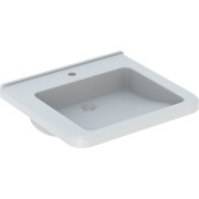 Lavabo Geberit Renova Comfort Square adapté PMR 60x55cm ss trop-plein Blc - GEBERIT 128662000 