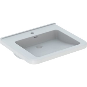 Lavabo Geberit Renova Comfort Square adapté PMR 65x55cm Blc - GEBERIT 128665000 