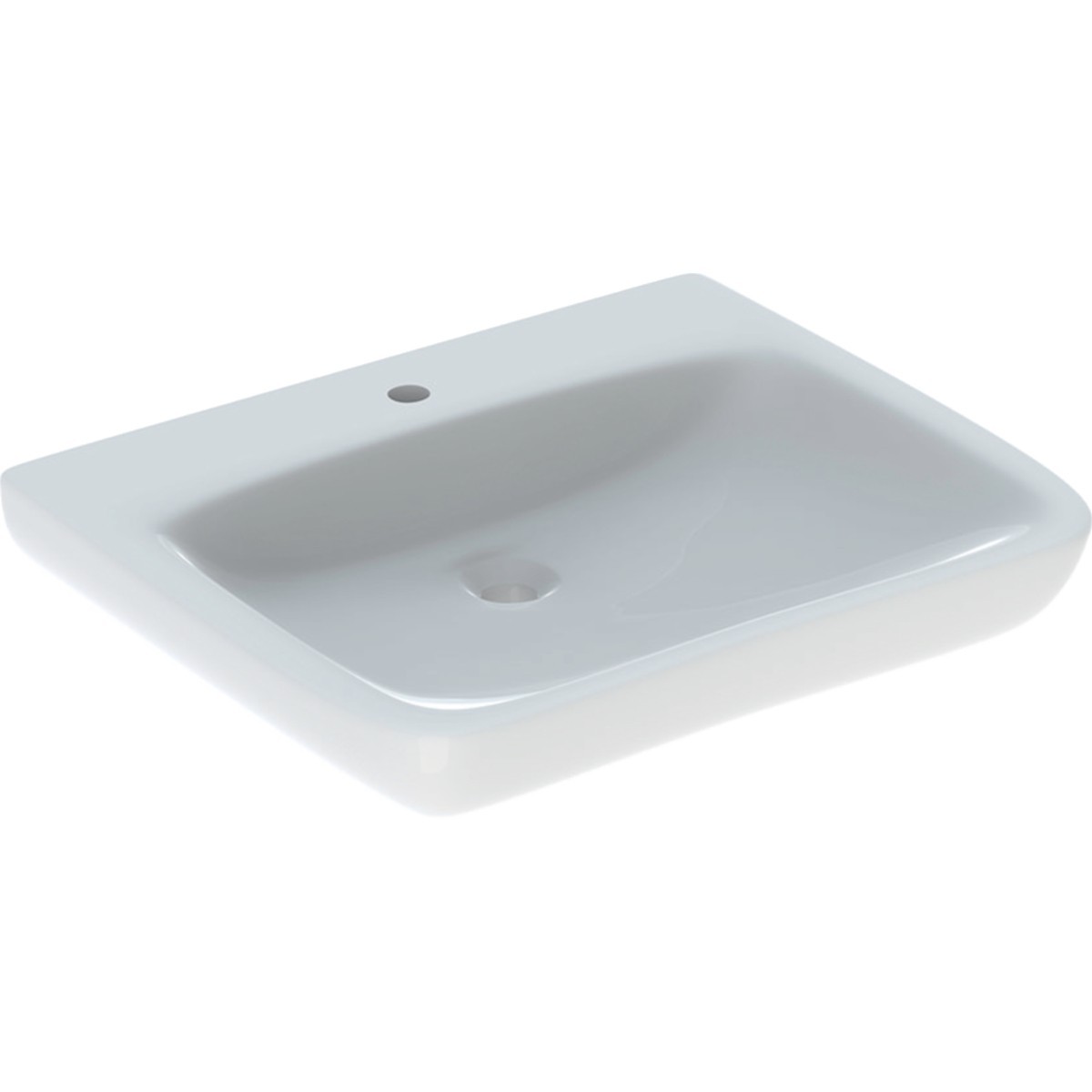 Lavabo Geberit Renova Comfort adapté PMR 65x55cm ss trop-plein Blc - GEBERIT 258567000 