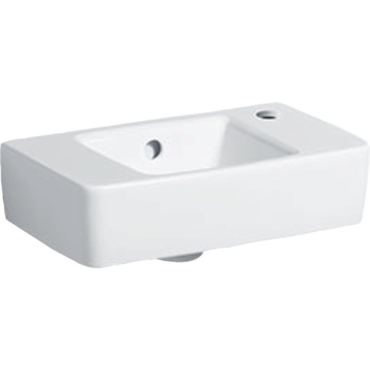 Lave-mains Geberit Renova Plan compact 40x25cm Trou rob. droite Blc - GEBERIT 272140000 