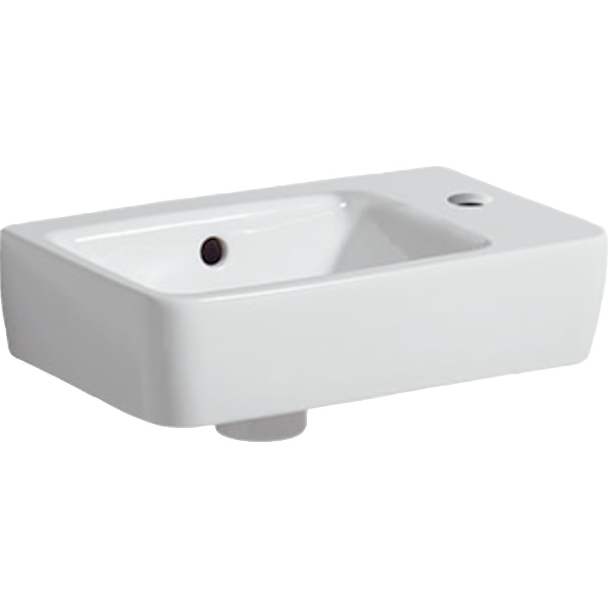 Lave-mains Geberit Renova Compact 40x25cm Trou rob. droite Blc - GEBERIT 276140000 