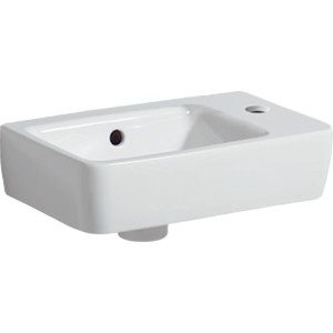 Lave-mains Geberit Renova Compact 40x25cm Trou rob. droite Blc - GEBERIT 276140000 