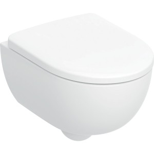 Pack WC susp Geberit Renova Compact 49cm caréné Rimfree abat ral et déclips - GEBERIT 500.803.00.1 