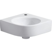 Lave-mains angle Geberit Renova Compact 45x39.5cm ss trop-plein Blc - GEBERIT 500.902.00.1 