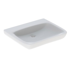 Lavabo Geberit Renova Comfort adapté PMR 65x55cm ss trou rob. ss trop-plein - GEBERIT 500.914.00.1 