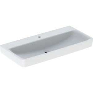 Lavabo Geberit Renova Plan 100 cm sans trop plein avec trou de robinetterie - GEBERIT 501.707.00.1 