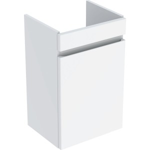 Meuble sous lave-mains 45 cm Geberit Renova Plan 1 porte Blanc brillant - GEBERIT 501.902.01.1 