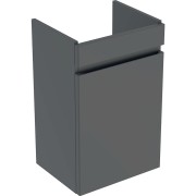 Meuble sous lave-mains 45 cm Geberit Renova Plan 1 porte Gris velouté - GEBERIT 501.902.JK.1 