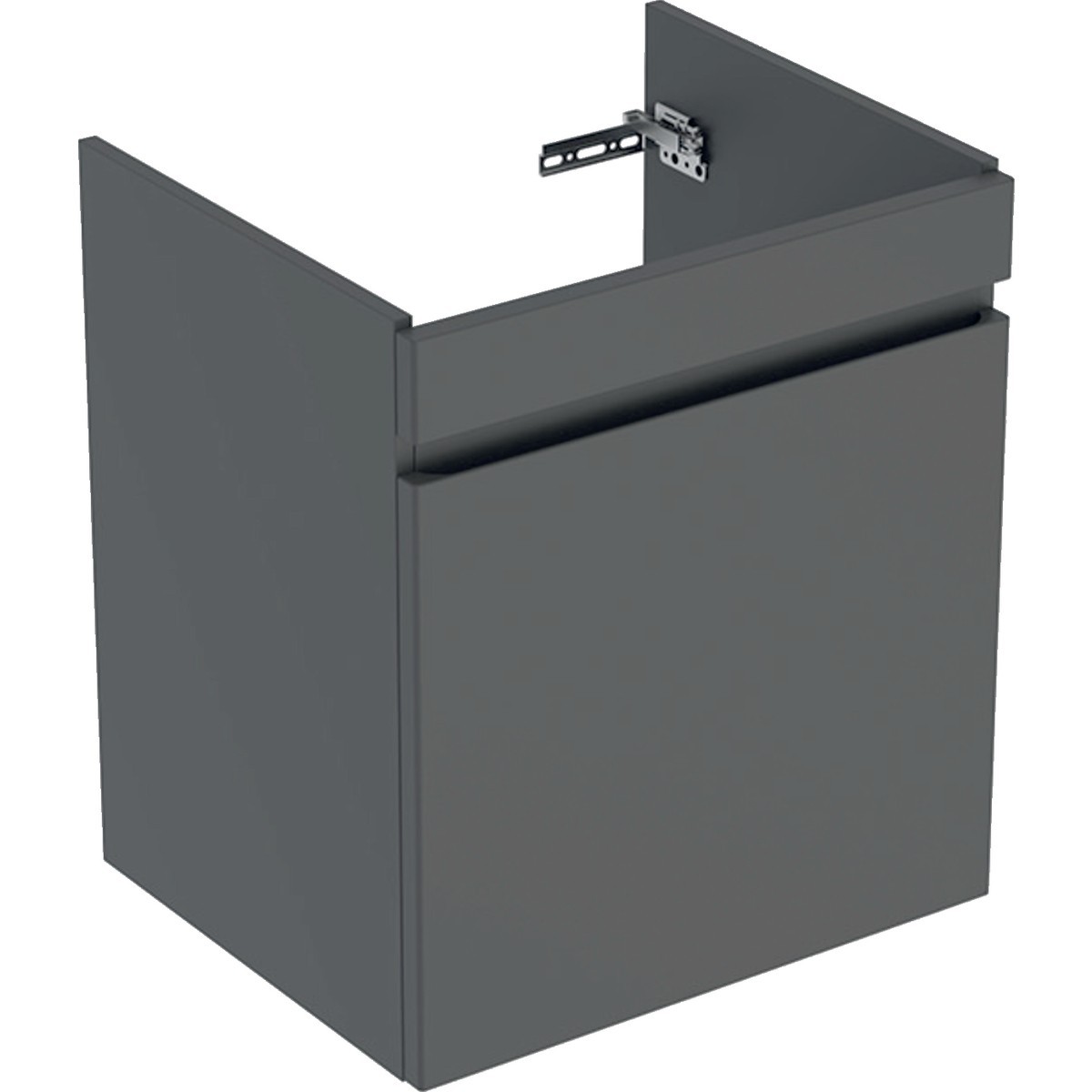 Meuble sous lavabo 60 cm Geberit Renova Plan 1 tiroir 1 tiroir à l'angl Gris vel - GEBERIT 501.905.JK.1 