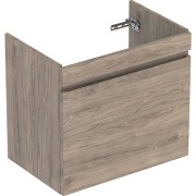 Meuble sous lavabo 70 cm Geberit Renova Plan 1T 1T à l'anglaise Noyer Carya - GEBERIT 501.907.JR.1 