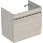 Meuble sous lavabo 85 cm Geberit Renova Plan 1T 1T à l'angl Noyer Carya clair - GEBERIT 501.909.00.1 
