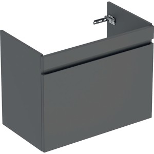 Meuble sous lavabo 85 cm Geberit Renova Plan 1 tiroir 1 tiroir à l'angl Gris vel - GEBERIT 501.909.JK.1 