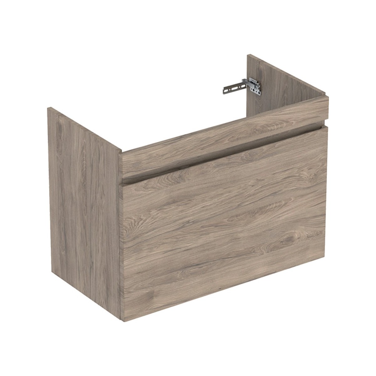 Meuble sous lavabo 90 cm Geberit Renova Plan 1T 1T à l'anglaise Noyer Carya - GEBERIT 501.910.JR.1 