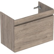 Meuble sous lavabo 90 cm Geberit Renova Plan 1T 1T à l'anglaise Noyer Carya - GEBERIT 501.910.JR.1 