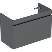 Meuble sous lavabo 100 cm Geberit Renova Plan 1 tiroir 1 tiroir à l'angl Gris v - GEBERIT 501.911.JK.1 