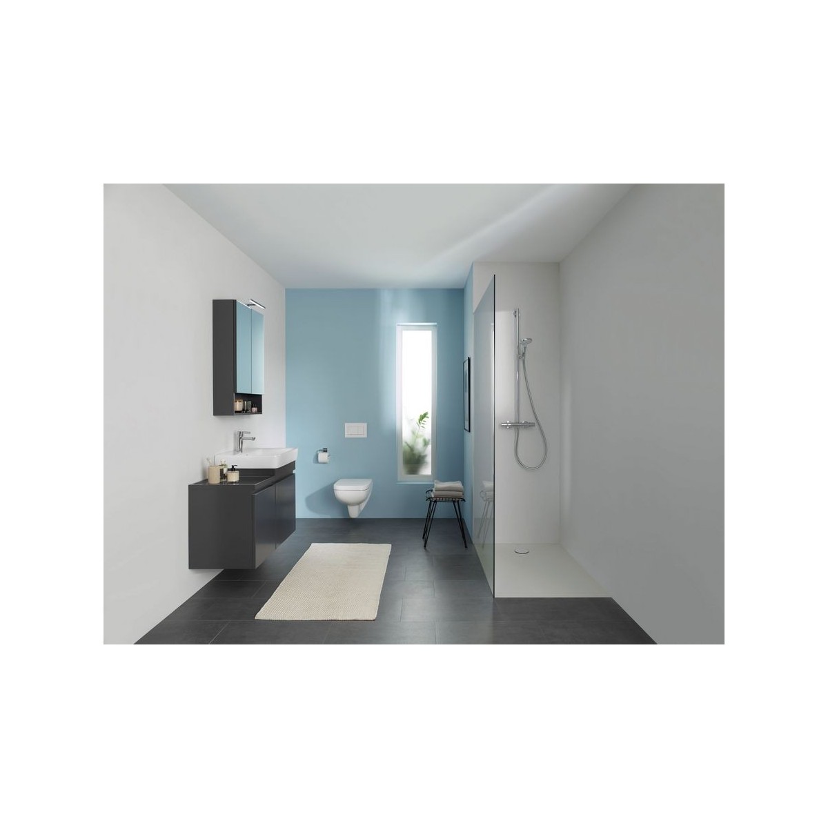 Cuvette WC susp. Geberit Renova Plan Rimfree 54cm Blanc - GEBERIT 202170000 