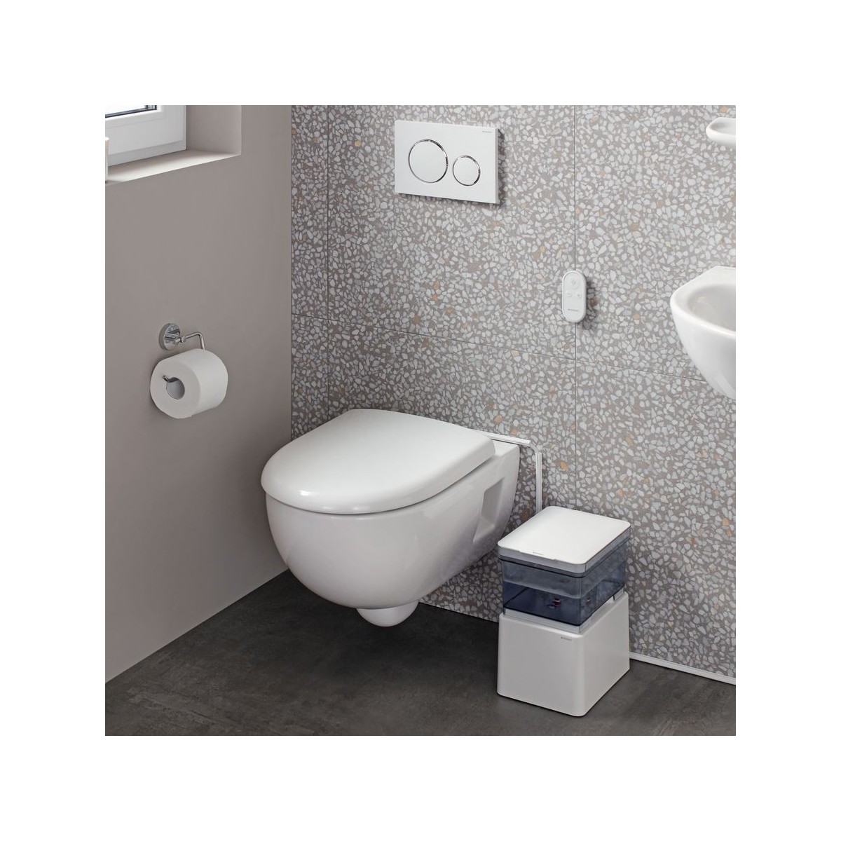 Cuvette WC susp. Geberit Renova semi-carénée Rimfree 53cm Blanc - GEBERIT 203070000