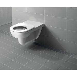 Cuvette WC susp. Geberit Renova Comfort rallongée Rimfree 70cm Blc - GEBERIT 208570000 