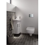 Lave-mains d'angle Geberit Renova Compact 45x39.5cm Trou rob. centre Blc - GEBERIT 276132000 