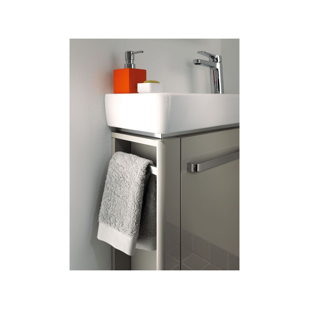 Lave-mains Geberit Renova Compact 50x25cm Trou rob. droite Blc - GEBERIT 276150000 