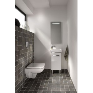 Lave-mains Geberit Renova Compact 40x25cm Trou rob. gauche Blc - GEBERIT 276240000 