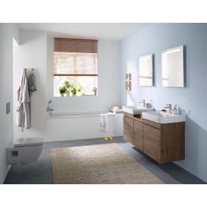 Cuvette WC susp. Geberit Renova Plan semi-carénée Rimfree 54cm Blc - GEBERIT 500.378.01.1 