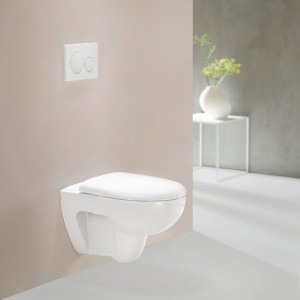 Pack WC susp Geberit Renova 54cm Rimfree abat ral et déclips blc - GEBERIT 500.801.00.1 
