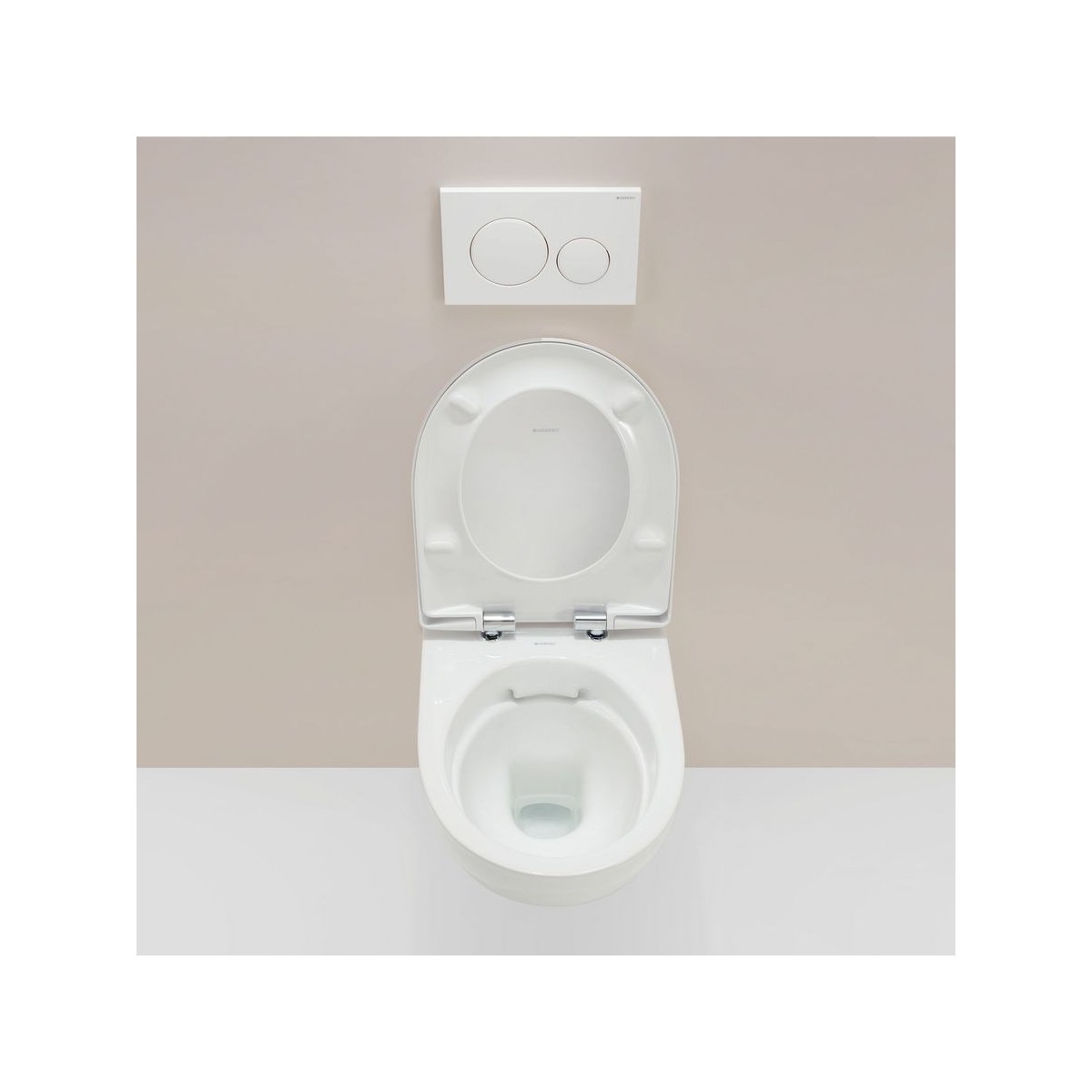 Pack WC susp Geberit Renova 54cm Rimfree abat ral et déclips blc - GEBERIT 500.801.00.1 