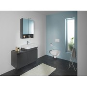 Meuble sous lavabo 60 cm Geberit Renova Plan 1 tiroir 1 tiroir à l'angl Gris vel - GEBERIT 501.905.JK.1 
