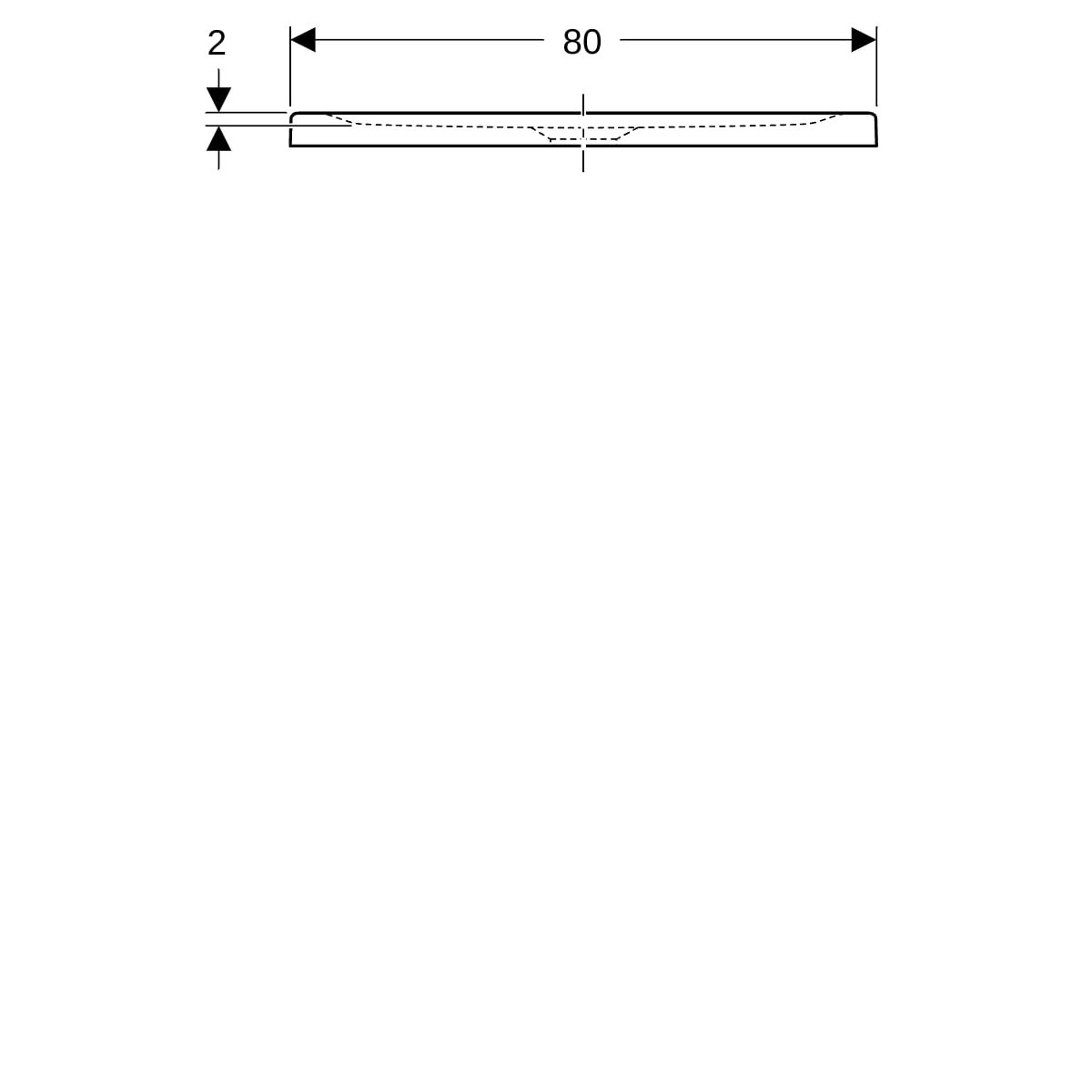 Receveur de douche rect Geberit Renova à poser à encastrer 80 x 120 cm Blc - GEBERIT 00727800000AG3 