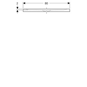 Receveur de douche rect Geberit Renova à poser à encastrer 80 x 120 cm Blc - GEBERIT 00727800000AG3 