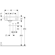 Lave-mains Geberit Renova Compact 40x25cm Trou rob. droite Blc - GEBERIT 276140000 
