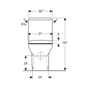 Pack WC au sol Geberit Renova multi semi-caréné Rimfree abat ral déclips blc - GEBERIT 501.866.00.1 