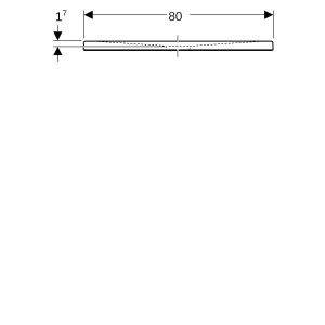 Rec de douche rect Geberit Renova Plan à poser à encastrer 120 x 80 cm Blc - GEBERIT 550.316.00.1 