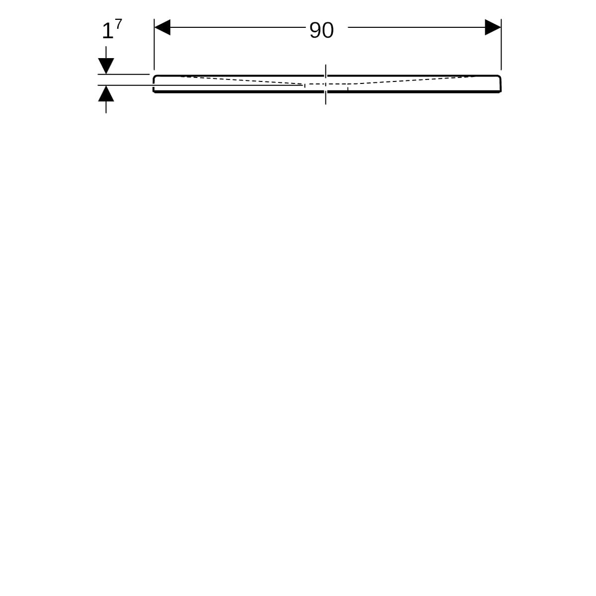 Rec de douche rect Geberit Renova Plan à poser à encastrer 120 x 90 cm Blc - GEBERIT 550.317.00.1 