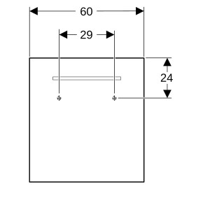 Miroir lumineux Geberit Renova Compact 60x65cm - GEBERIT 862360000 