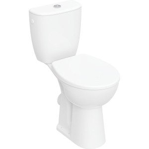 Pack WC au sol Geberit Bastia SH surélevé Rimfree abattant standard blc - GEBERIT 502.767.00.1 