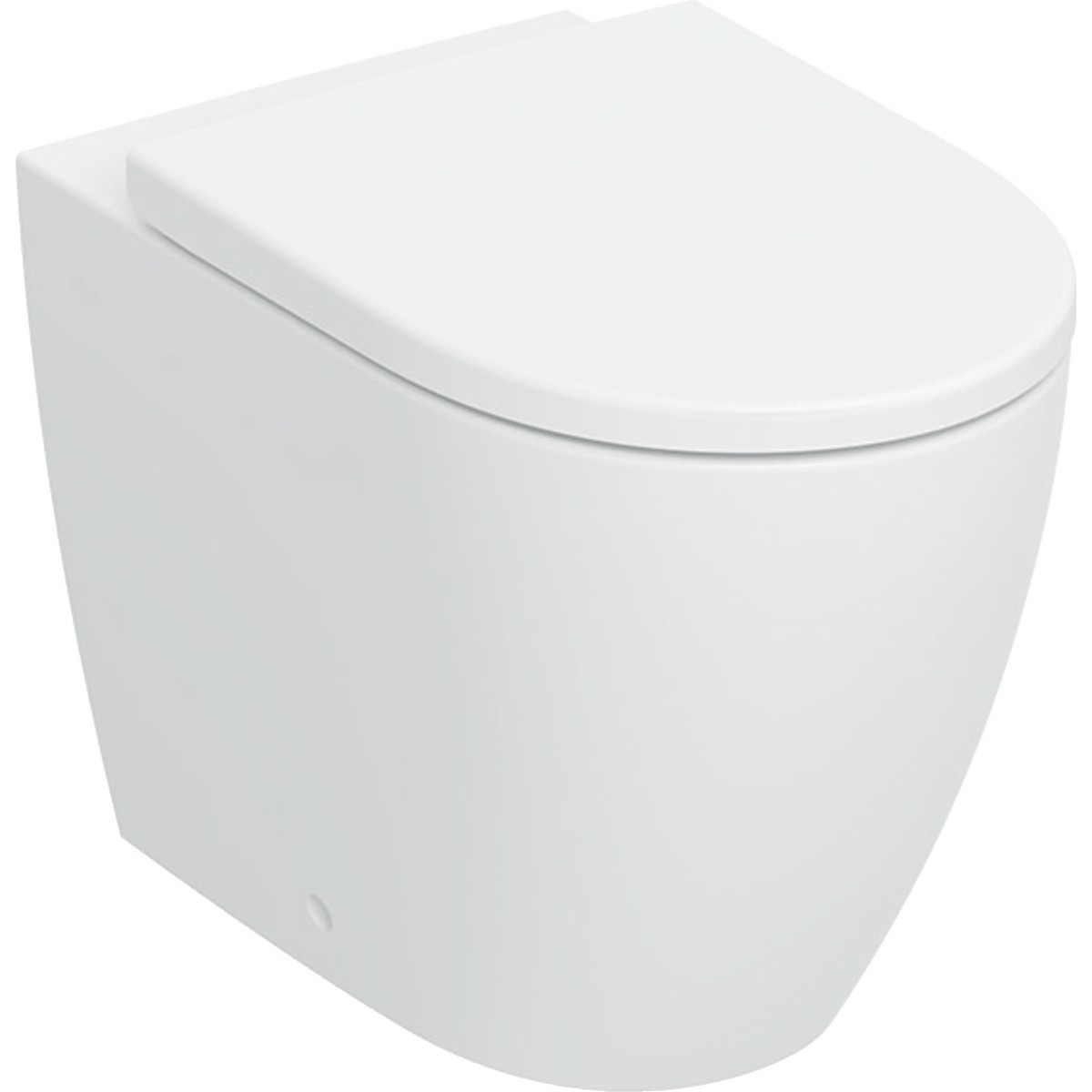 Pack WC sol Geberit iCon ados mur TurboFlush ab ferm ral déclip verrou Blc mat - GEBERIT 503.080.JT.1 