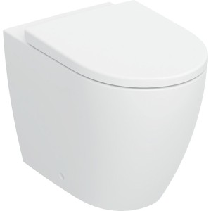 Pack WC sol Geberit iCon ados mur TurboFlush ab ferm ral déclip verrou Blc mat - GEBERIT 503.080.JT.1 