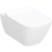 Pack WC susp Geberit Smyle Square caréné Rimfree abat ral et déclips non reco - GEBERIT 500.685.01.1 