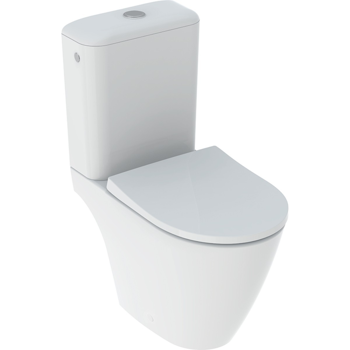Pack WC au sol Geberit iCon Rimfree abat WC ral et déclips T 63.5cm blc - GEBERIT 500.821.00.1 