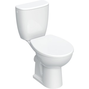 Pack WC au sol Geberit Bastia sortie horizontale avec abattant standard Blanc - GEBERIT 501.959.00.1 