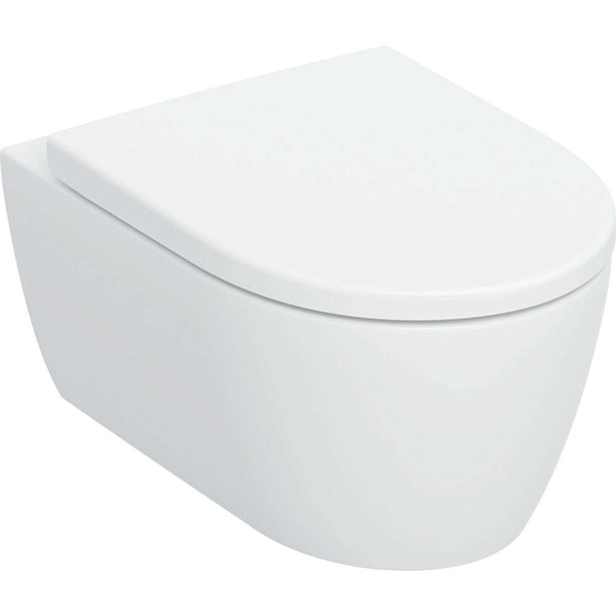 Pack WC susp Geberit iCon TurboFlush ab ferm ral déclip et verrou Blc mat - GEBERIT 503.046.JT.1 
